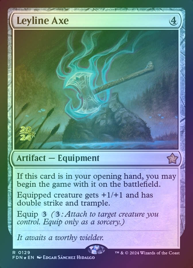 Leyline Axe (PFDN) (129s) / Foil