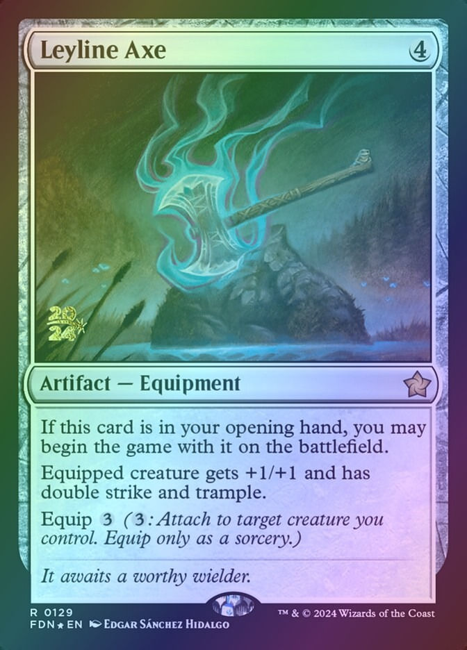 Leyline Axe (PFDN) (129s) / Foil