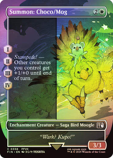 Summon: Choco/Mog (FIN) (358) / Borderless / Foil