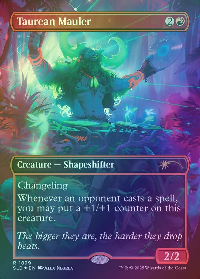 Taurean Mauler (SLD) (1899) / Borderless / Rainbow Foil
