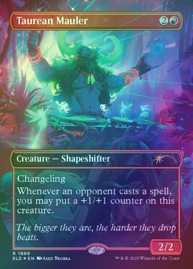 Taurean Mauler (SLD) (1899) / Borderless / Rainbow Foil