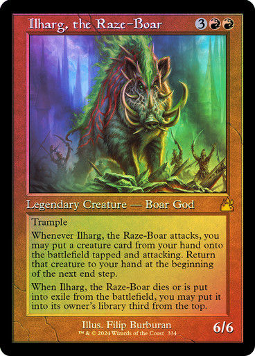 Ilharg, the Raze-Boar (rvr) (334) / Retro / Foil