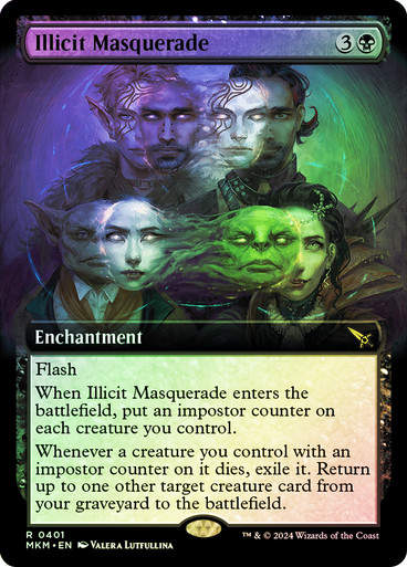 Illicit Masquerade (mkm) (401) / Extended Art Foil