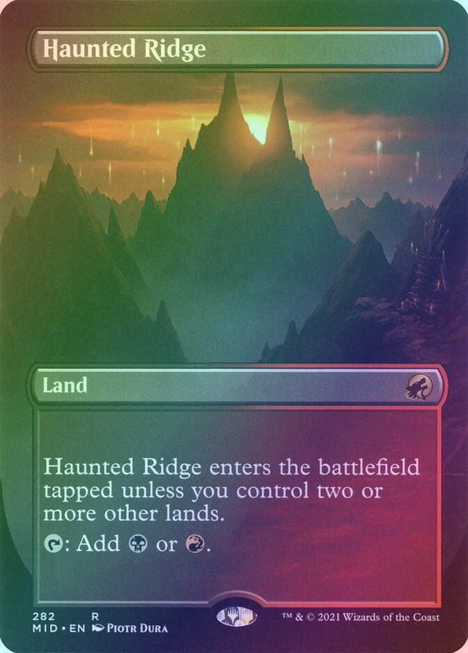 Haunted Ridge (MID) (282) / Borderless / Foil