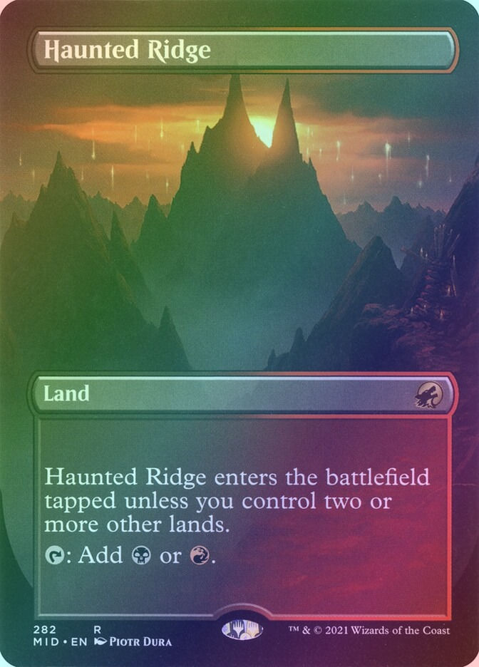 Haunted Ridge (MID) (282) / Borderless / Foil