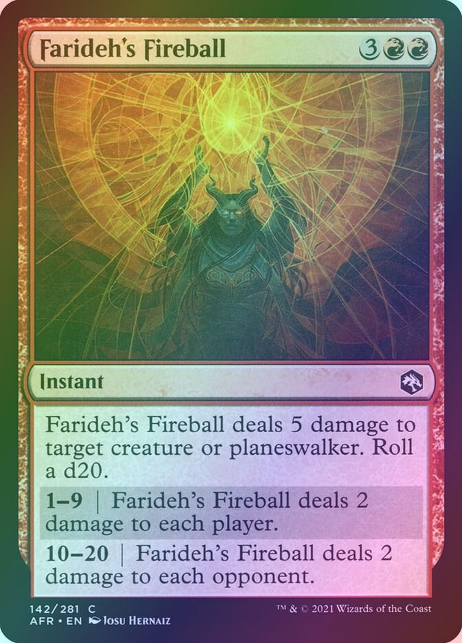Farideh's Fireball (AFR) (142) / Foil
