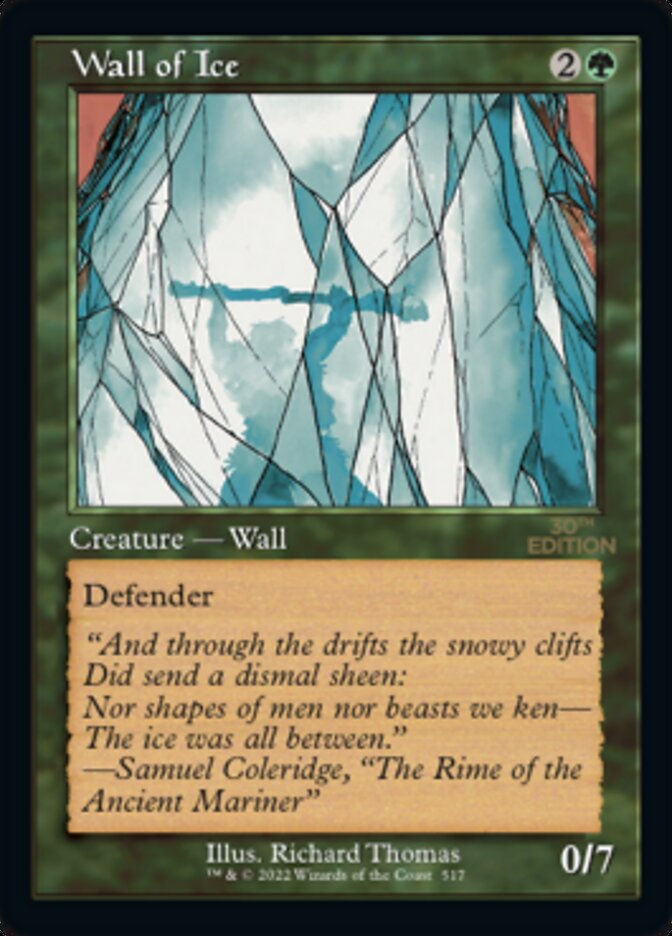 Wall of Ice (30a) / Retro Frame