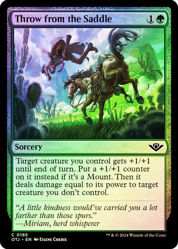 Throw from the Saddle (otj) (185) / Foil