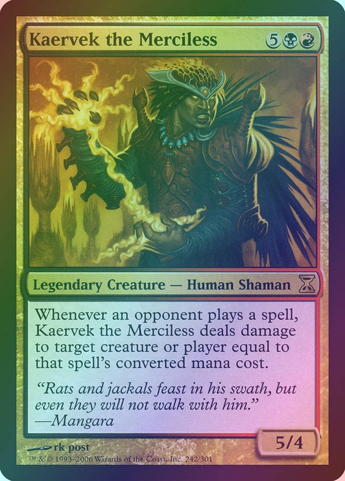 Kaervek the Merciless (TSP) (242) / Foil