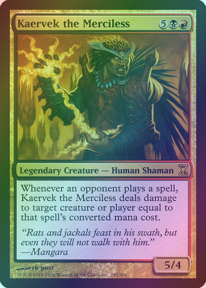 Kaervek the Merciless (TSP) (242) / Foil
