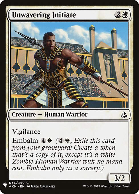 Unwavering Initiate (PLST) (AKH-36)