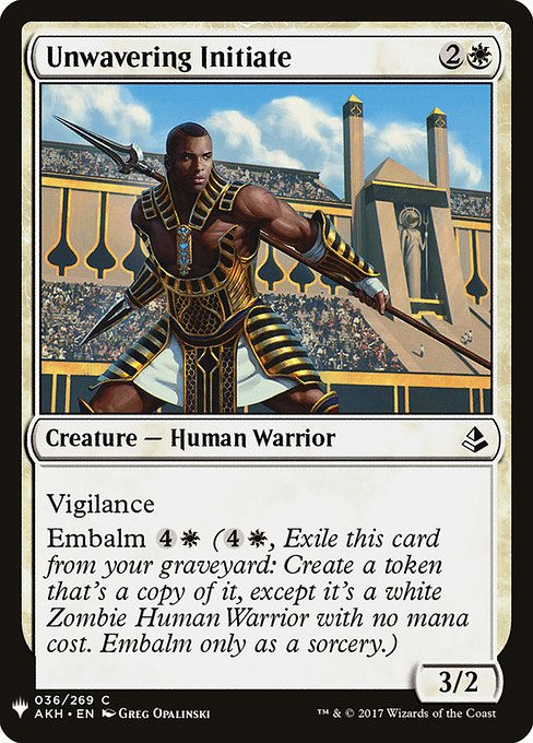 Unwavering Initiate (PLST) (AKH-36)