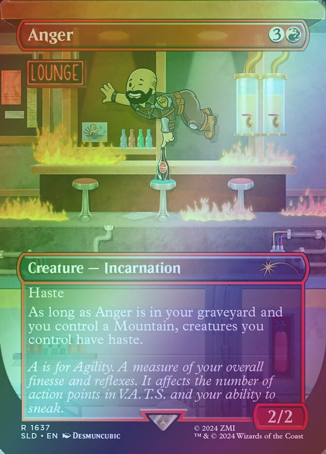 Anger (SLD) (1637★) / Borderless / Rainbow Foil