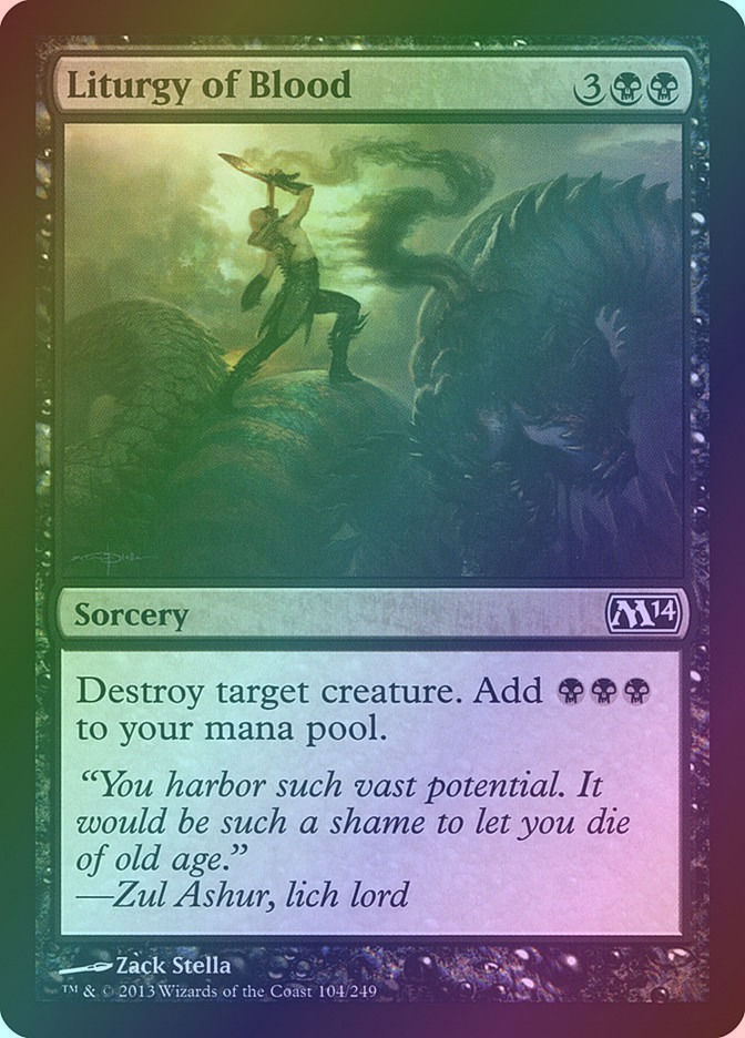 Liturgy of Blood (M14) (104) / Foil