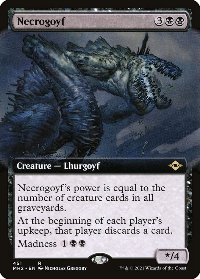 Necrogoyf (MH2) (451) / Extended Art
