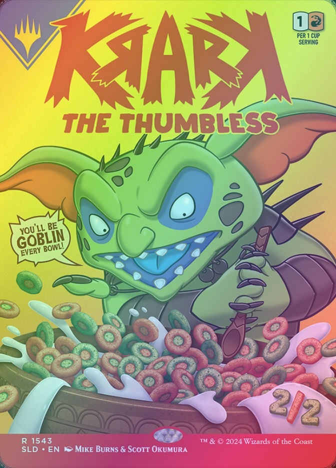 Krark, the Thumbless (SLD) (1543) / Borderless / Foil — cara 1 de 2