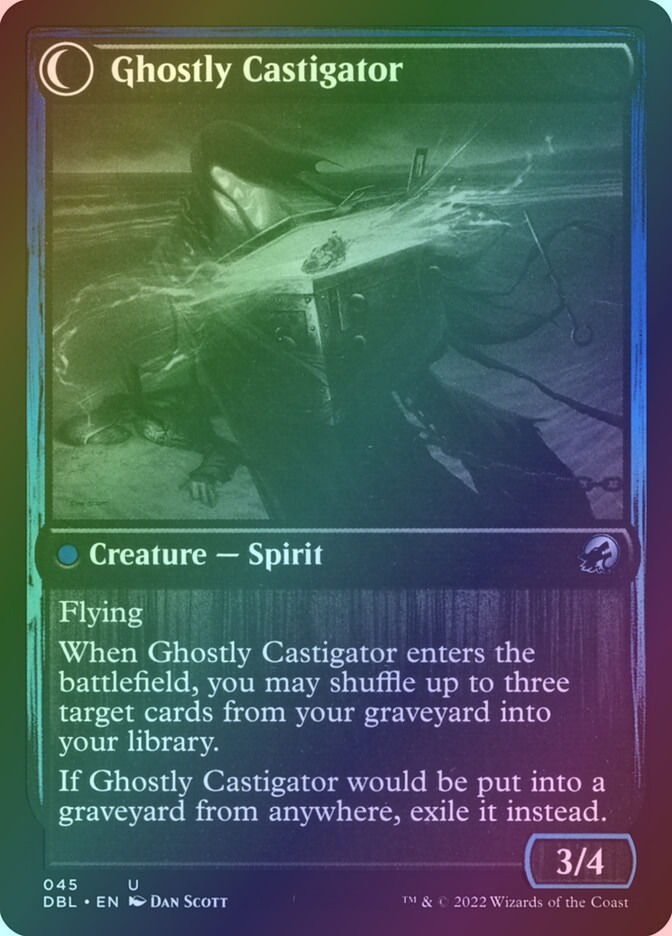 Covetous Castaway // Ghostly Castigator (DBL) (45) / Foil — cara 2 de 2