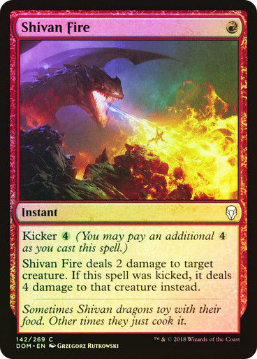 Shivan Fire (DOM) (142) / Foil