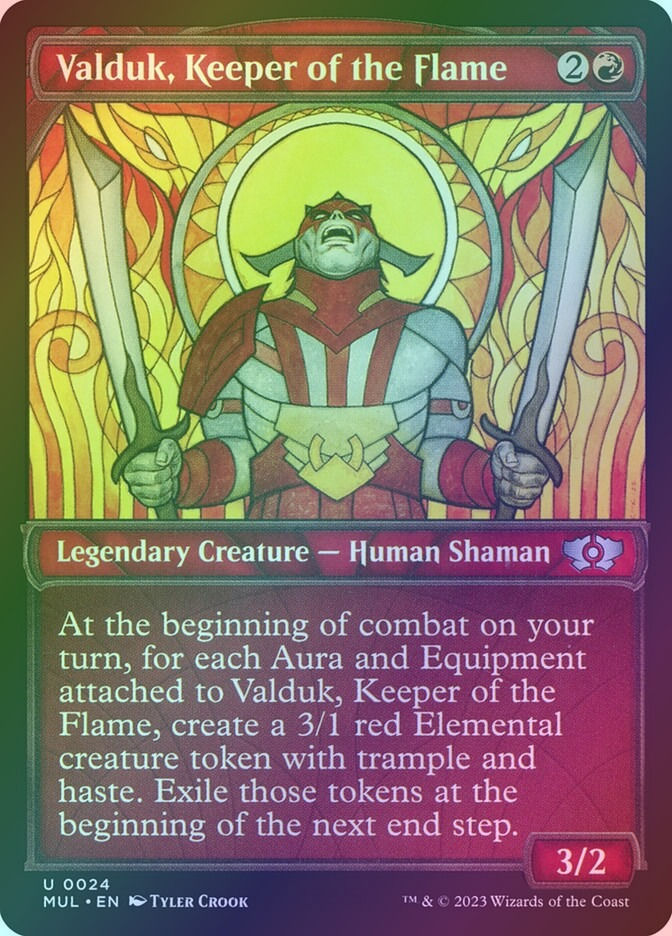 Valduk, Keeper of the Flame (MUL) (24) / Showcase / Foil