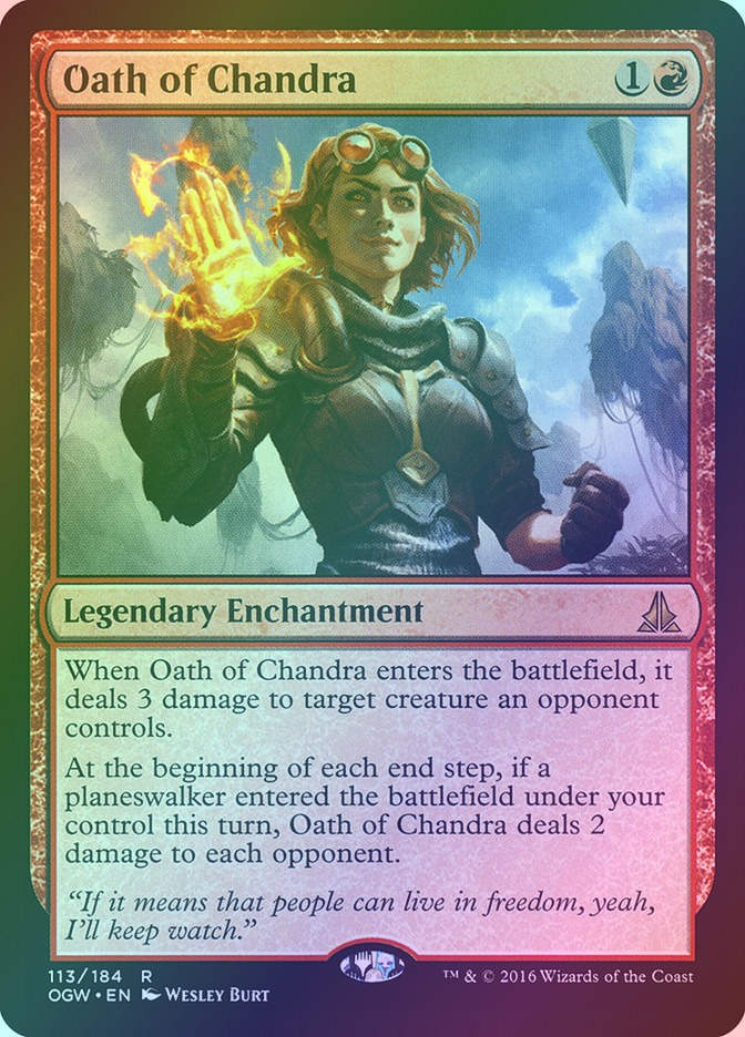 Oath of Chandra (OGW) (113) / Foil