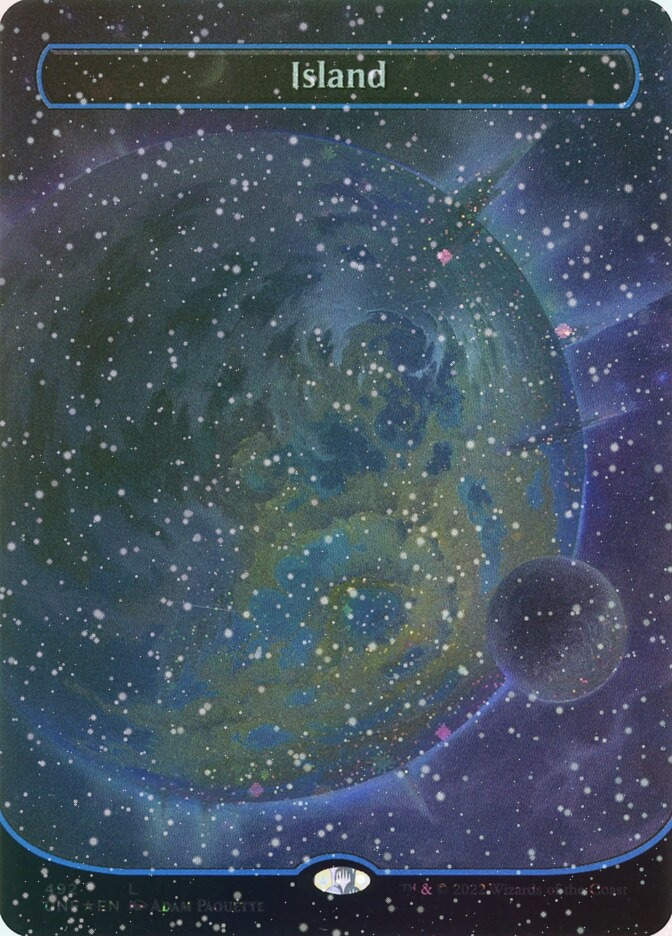 Island (UNF) (492) / Borderless / Galaxy Foil