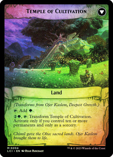 Ojer Kaslem, Deepest Growth // Temple of Cultivation (lci) / Foil — cara 2 de 2