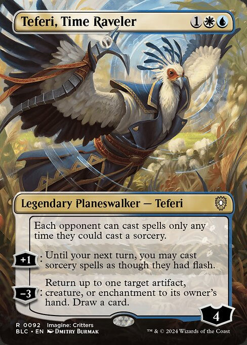Teferi, Time Raveler (blc) (92) / Borderless