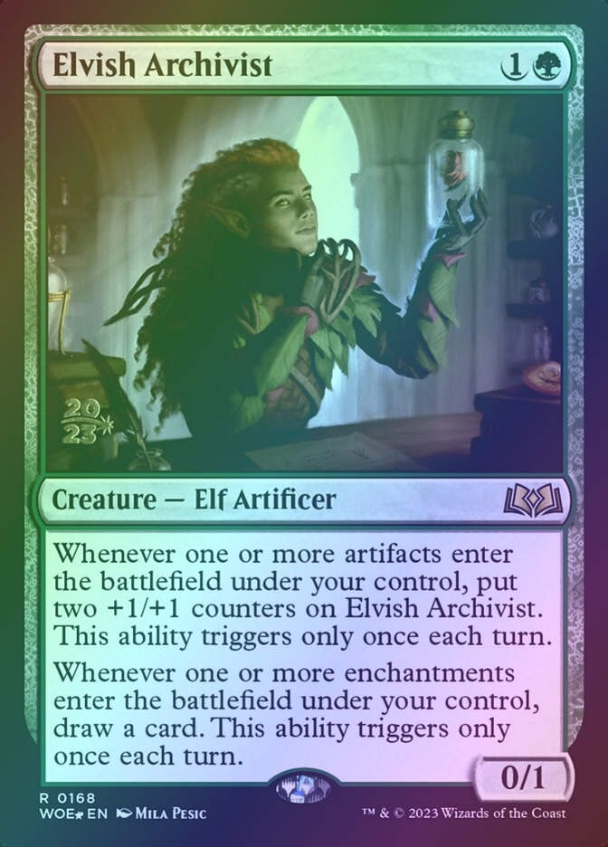 Elvish Archivist (PWOE) (168s) / Foil