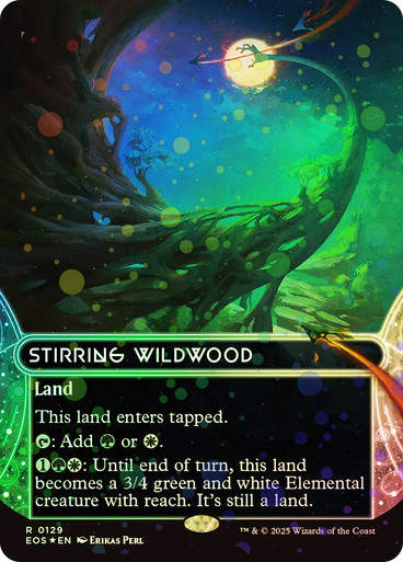 Stirring Wildwood (EOS) (129) / Borderless Galaxy Foil