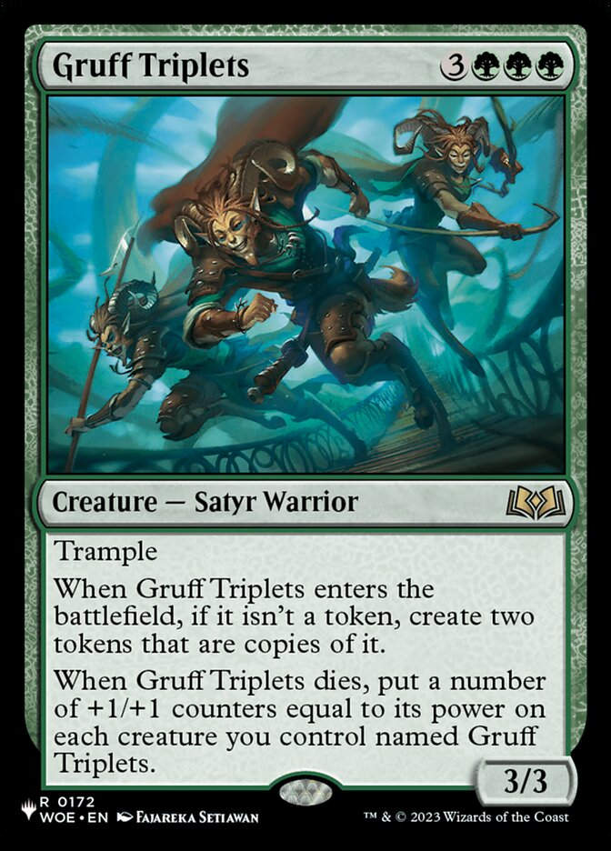 Gruff Triplets (PLST) (WOE-172)