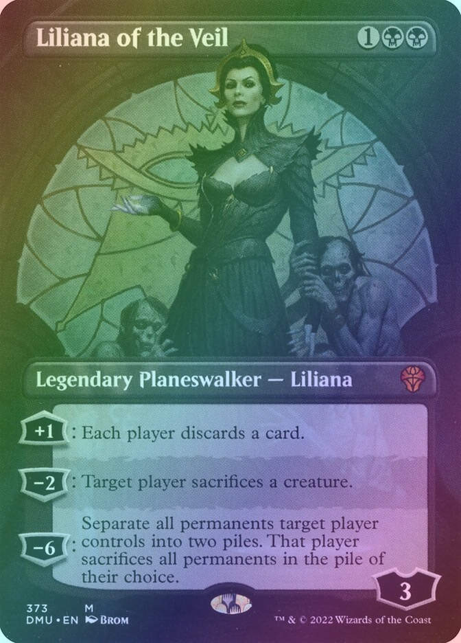 Liliana of the Veil (DMU) (373) / Borderless / Foil