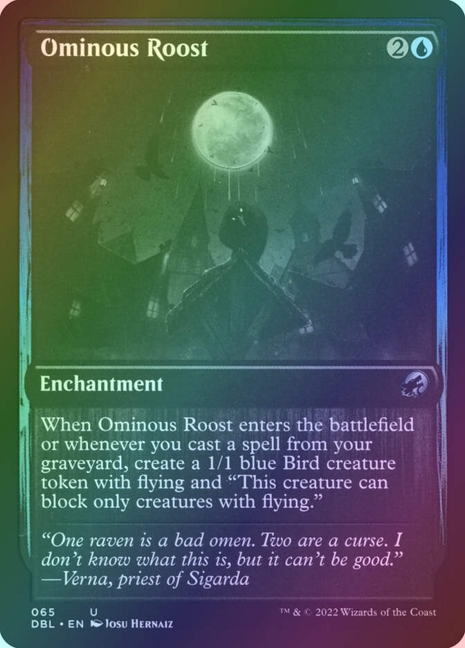 Ominous Roost (DBL) (65) / Foil