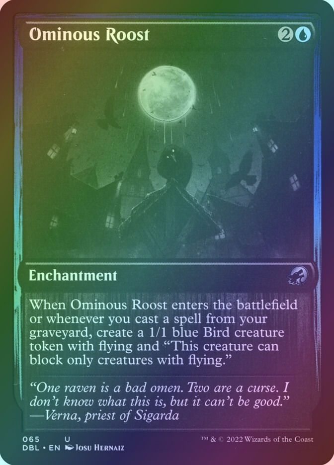Ominous Roost (DBL) (65) / Foil