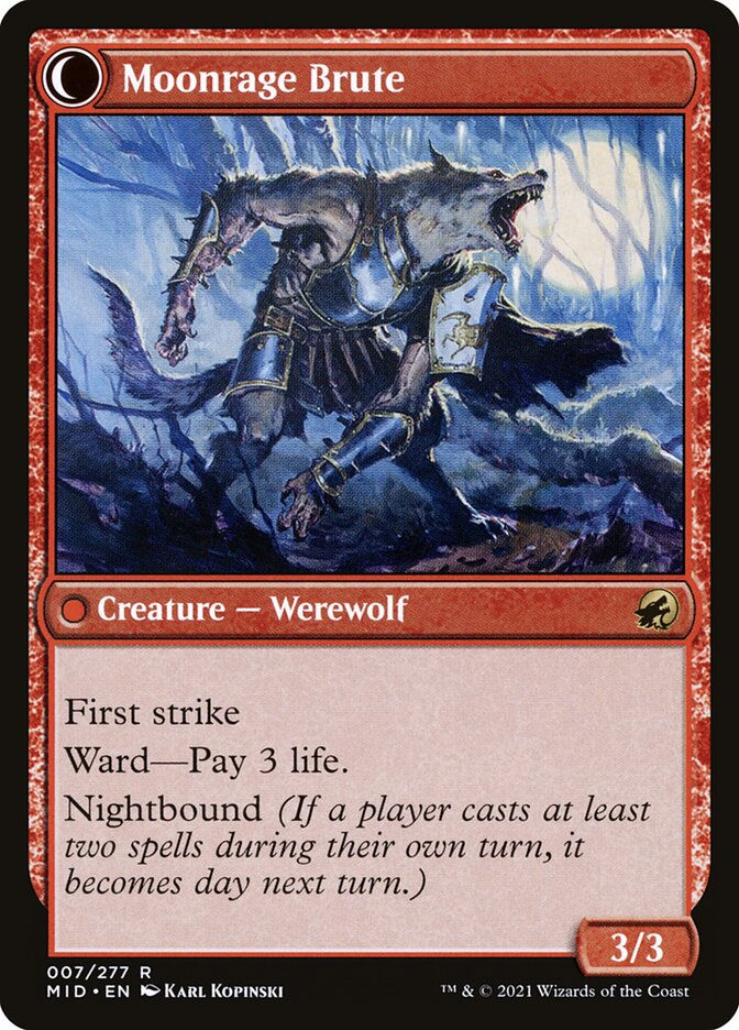 Brutal Cathar // Moonrage Brute (MID) (7) — cara 2 de 2