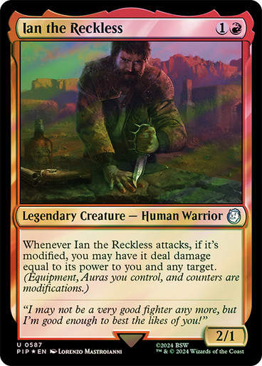 Ian the Reckless (pip) (587) / Surge Foil
