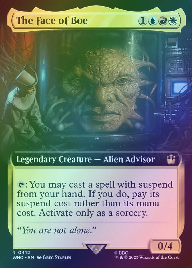 The Face of Boe (WHO) (412) / Extended Art / Foil