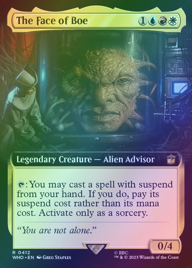The Face of Boe (WHO) (412) / Extended Art / Foil