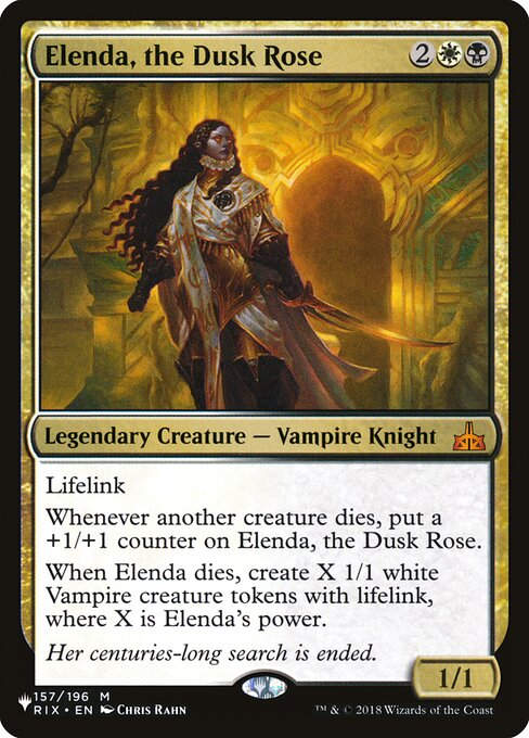 Elenda, the Dusk Rose (PLST) (RIX-157)