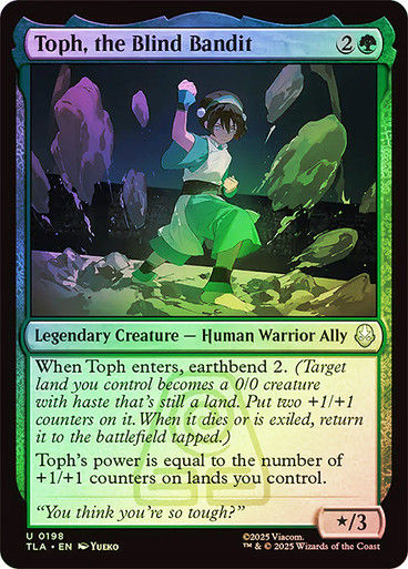 Toph, the Blind Bandit (TLA) (198) / Foil