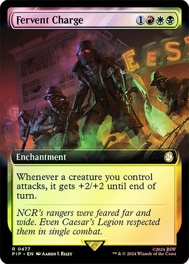 Fervent Charge (pip) (477) / Extended Art Foil