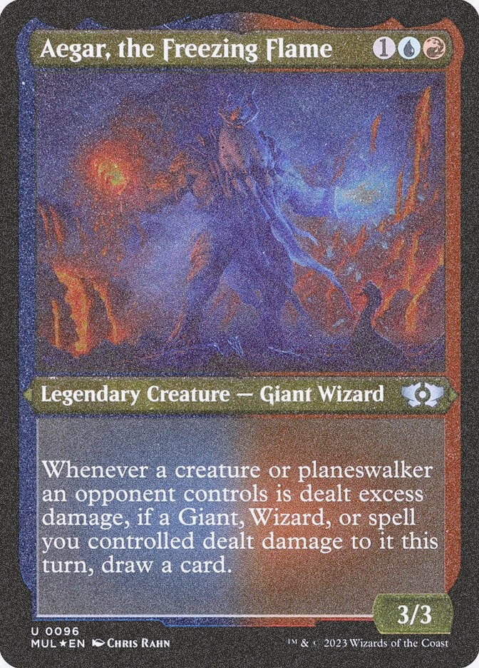 Aegar, the Freezing Flame (MUL) (96) / Foil Etched