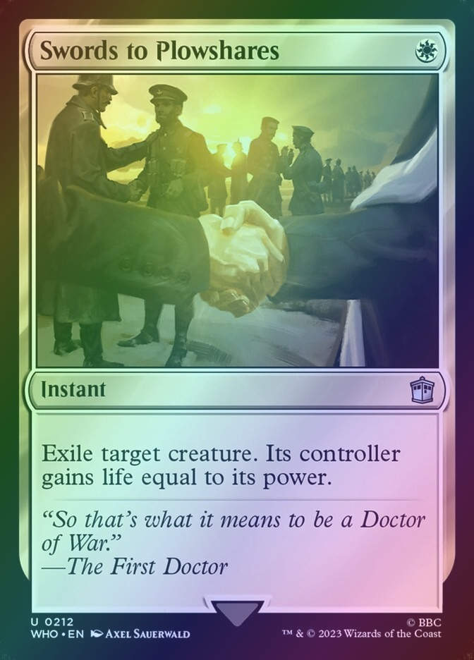 Swords to Plowshares (WHO) (212) / Foil