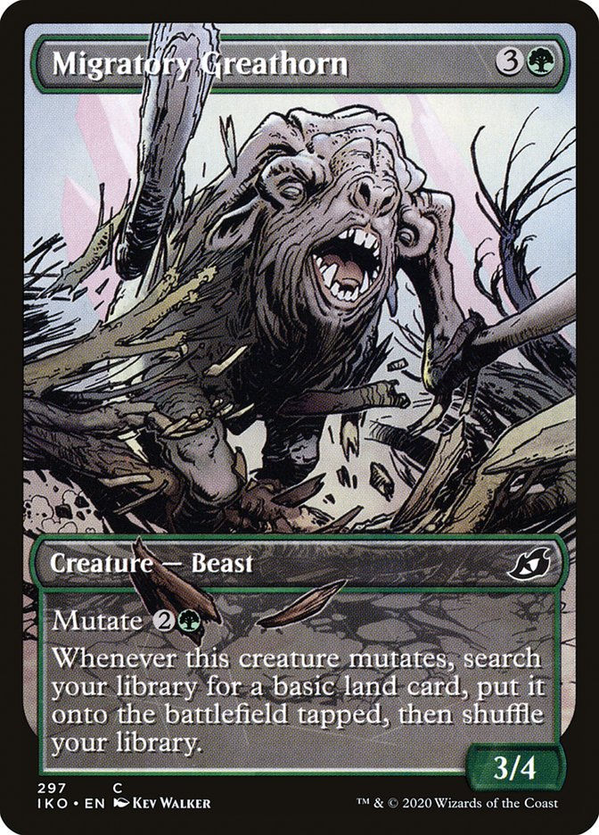 Migratory Greathorn (IKO) (297) / Showcase