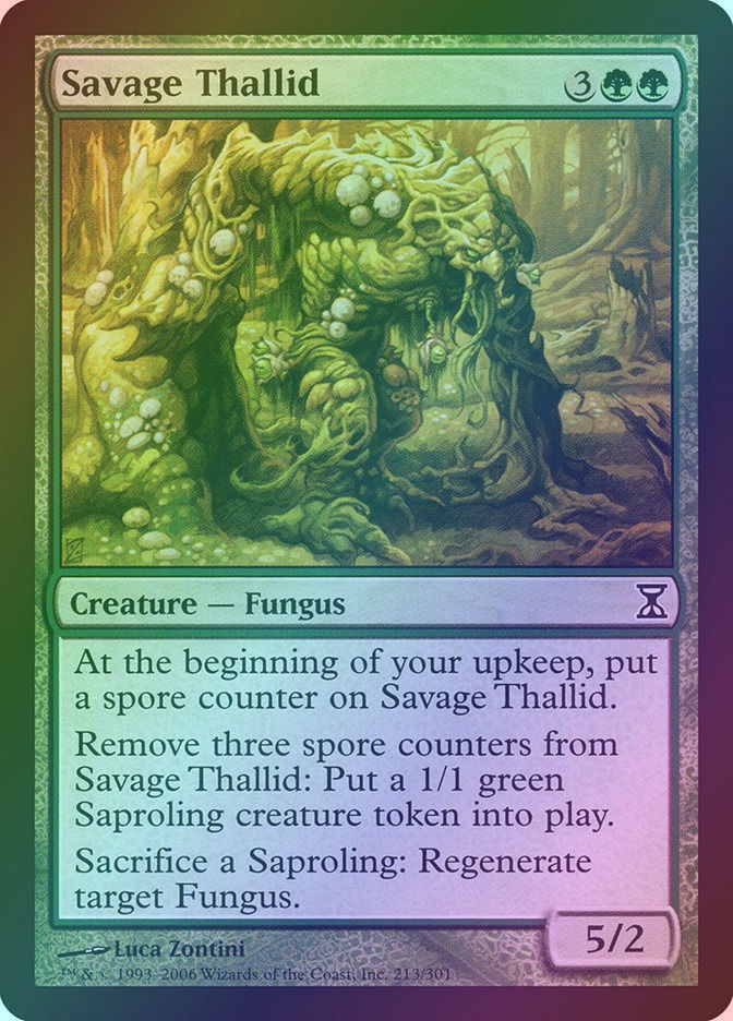 Savage Thallid (TSP) (213) / Foil