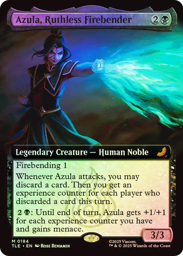 Azula, Ruthless Firebender (TLE) (184) / Extended Art / Foil
