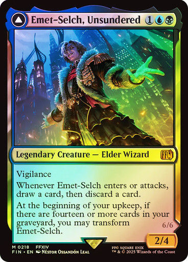 Emet-Selch, Unsundered // Hades, Sorcerer of Eld (FIN) (218) / Foil
