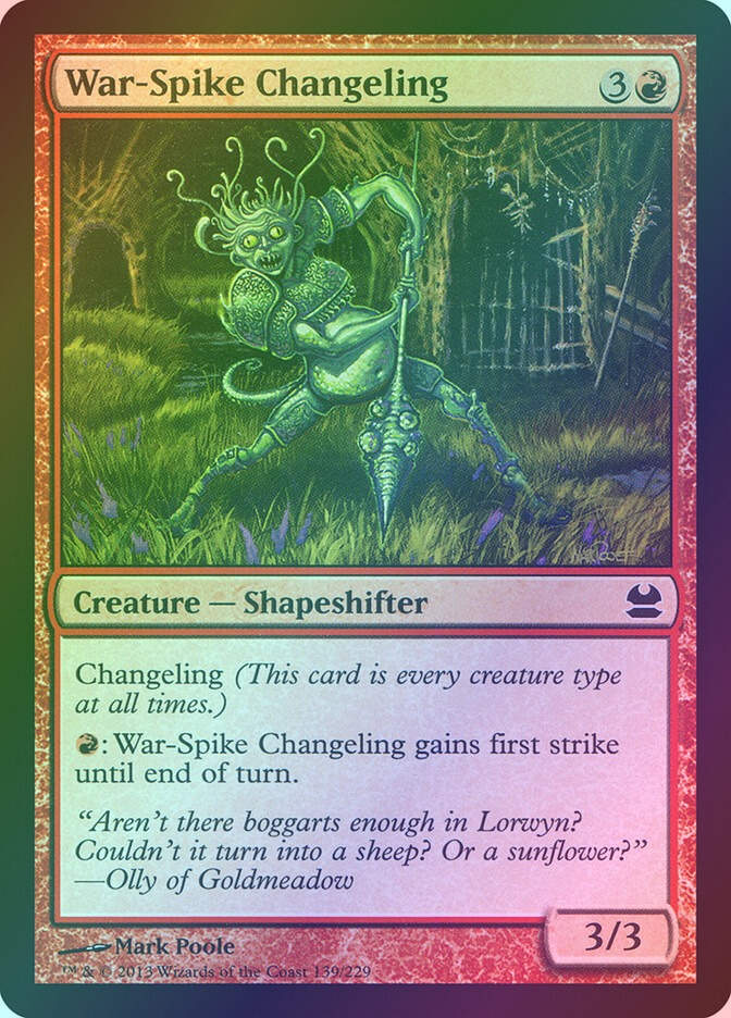 War-Spike Changeling (MMA) (139) / Foil