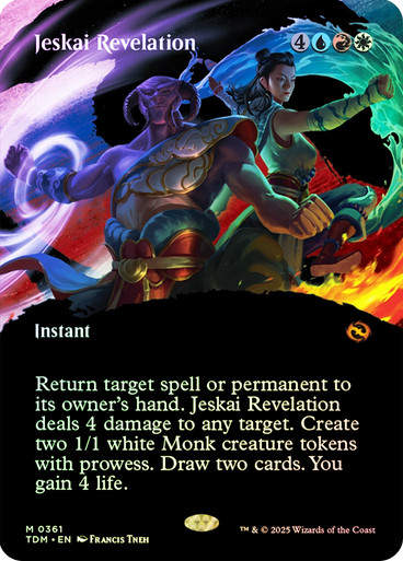 Jeskai Revelation (TDM) (361) / Foil / Showcase BL
