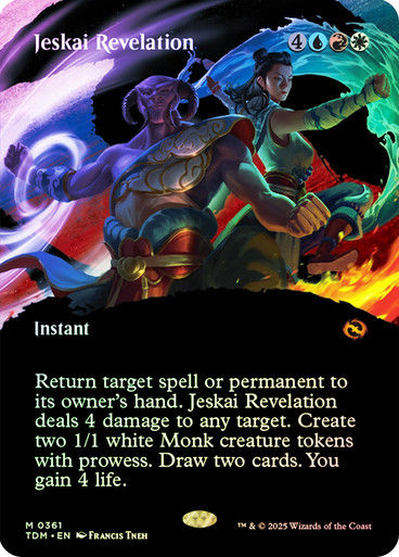 Jeskai Revelation (TDM) (361) / Foil / Showcase BL