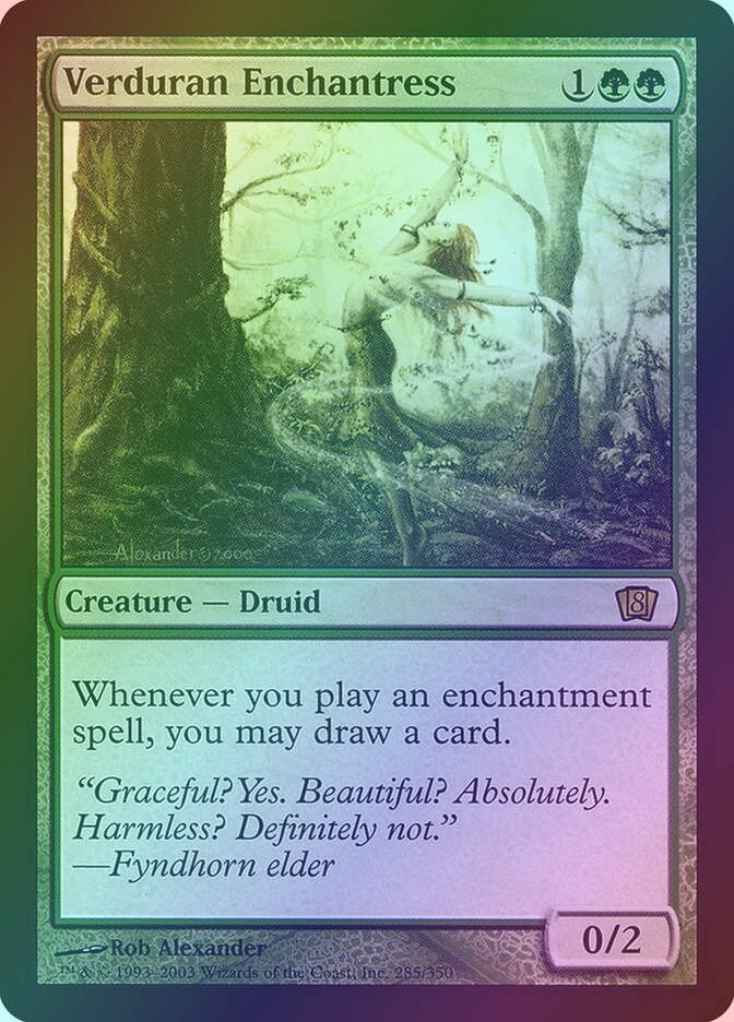 Verduran Enchantress (8ED) (285★) / Foil